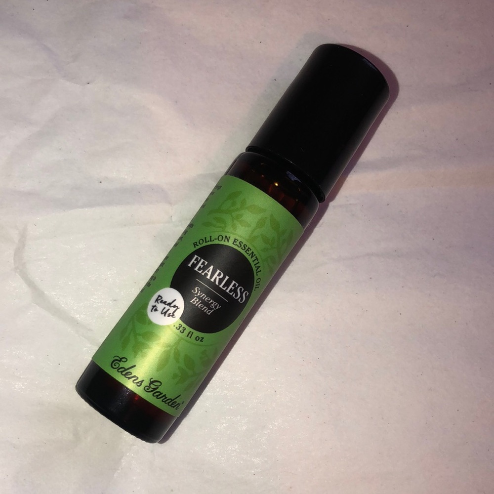NWT Edens Garden fearless synergy blend essential oil roll on. .33 fl oz
